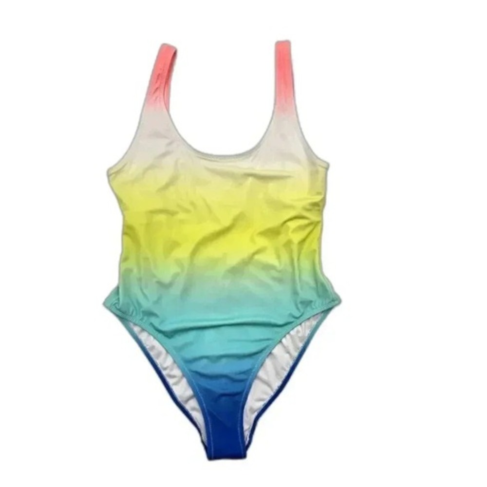 Love & Sports Ombre One Piece‎ Swimsuits Beach Vacation Resort Medium 8/10